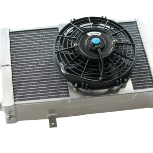 86mm Radiator 9" Fan &Mounting For Lotus Europa 1966-1976 1967 1968 1969 70 74