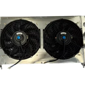 Aluminum Radiator & Shroud & Fans For Ferrari DeTomaso Pantera 5.8L 1971-1989